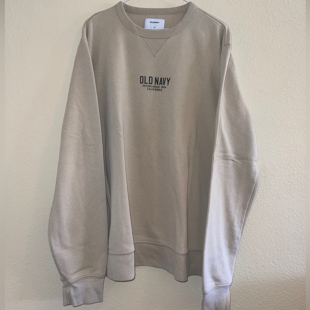 Old navy beige sweatshirt xl mens